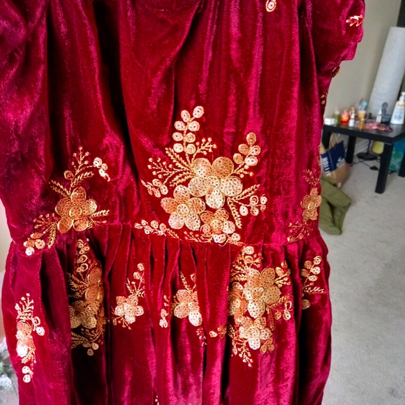 Dress velvet - Picture 2 of 5